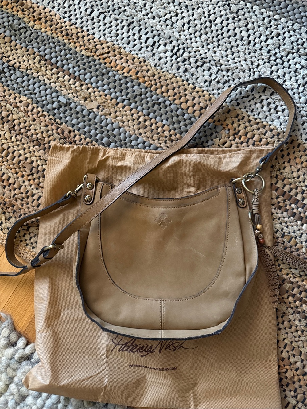 Patricia Nash Caletta Nubuck Crossbody Hobo